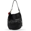 image:imageSam Edelman Marcie Open Weave Raffia Bucket HandbagBlack
