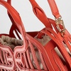 image:imageSam Edelman Marlowe Basket With Canvas Clutch Insert HandbagCayenne