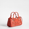 image:imageSam Edelman Marlowe Basket With Canvas Clutch Insert HandbagCayenne