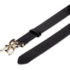 image:imageSam Edelman Womens Casual DoubleE Logo Plaque Buckle Leather Belt for Jeans and TrousersBlack