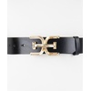 image:imageSam Edelman Womens Casual DoubleE Logo Plaque Buckle Leather Belt for Jeans and TrousersBlack