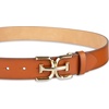 image:imageSam Edelman Womens Casual DoubleE Logo Plaque Buckle Leather Belt for Jeans and TrousersSaddle