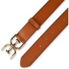 image:imageSam Edelman Womens Casual DoubleE Logo Plaque Buckle Leather Belt for Jeans and TrousersSaddle
