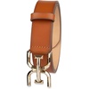image:imageSam Edelman Womens Casual DoubleE Logo Plaque Buckle Leather Belt for Jeans and TrousersSaddle