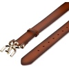 image:imageSam Edelman Womens Casual DoubleE Logo Plaque Buckle Leather Belt for Jeans and TrousersTan