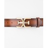 image:imageSam Edelman Womens Casual DoubleE Logo Plaque Buckle Leather Belt for Jeans and TrousersTan