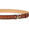 image:imageSam Edelman Womens Casual DoubleE Logo Plaque Buckle Leather Belt for Jeans and TrousersTan