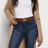 image:imageSam Edelman Womens Casual DoubleE Logo Plaque Buckle Leather Belt for Jeans and TrousersTan