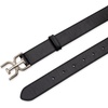 image:imageSam Edelman Womens Fashion DoubleE Plaque Logo Buckle Slim Textured Belt for Jeans Dresses and TrousersBlack