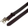 image:imageSam Edelman Womens Fashion DoubleE Plaque Logo Buckle Slim Textured Belt for Jeans Dresses and TrousersBrown