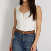 image:imageSam Edelman Womens Fashion DoubleE Plaque Logo Buckle Slim Textured Belt for Jeans Dresses and TrousersSaddle