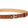 image:imageSam Edelman Womens Fashion DoubleE Plaque Logo Buckle Slim Textured Belt for Jeans Dresses and TrousersSaddle