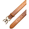 image:imageSam Edelman Womens Fashion DoubleE Plaque Logo Buckle Slim Textured Belt for Jeans Dresses and TrousersTan Croc