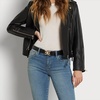 image:imageSam Edelman Womens Imitation Pearl Embellished DoubleE Logo Plaque Buckle Leather Belt for Jeans Dresses and TrousersBlack