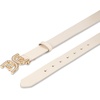image:imageSam Edelman Womens Imitation Pearl Embellished DoubleE Logo Plaque Buckle Leather Belt for Jeans Dresses and TrousersIvory