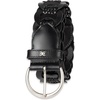 image:imageSam Edelman Womens Linked Woven Leather Belt for Jeans Dresses and SkirtsBlack