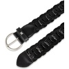 image:imageSam Edelman Womens Linked Woven Leather Belt for Jeans Dresses and SkirtsBlack