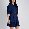 image:imageSam Edelman Womens Linked Woven Leather Belt for Jeans Dresses and SkirtsBlack