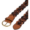 image:imageSam Edelman Womens Linked Woven Leather Belt for Jeans Dresses and SkirtsMultibrown