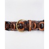 image:imageSam Edelman Womens Linked Woven Leather Belt for Jeans Dresses and SkirtsMultibrown