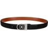 image:imageSam Edelman Womens Skinny 1 Logo Clamp Leather Dress Belt for Jeans Dresses and TrousersBlack