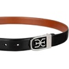 image:imageSam Edelman Womens Skinny 1 Logo Clamp Leather Dress Belt for Jeans Dresses and TrousersBlack