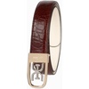 image:imageSam Edelman Womens Skinny 1 Logo Clamp Leather Dress Belt for Jeans Dresses and TrousersCognac