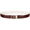 image:imageSam Edelman Womens Skinny 1 Logo Clamp Leather Dress Belt for Jeans Dresses and TrousersCognac