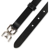 image:imageSam Edelman womens Doublee Plaque Logo Buckle Skinny Fashion Trouser BeltBlack Studded