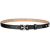 image:imageSam Edelman womens Doublee Plaque Logo Buckle Skinny Fashion Trouser BeltBlack Studded