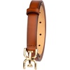 image:imageSam Edelman womens Doublee Plaque Logo Buckle Skinny Fashion Trouser BeltTan