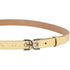 image:imageSam Edelman womens Doublee Plaque Logo Buckle Skinny Fashion Trouser BeltYellow