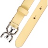 image:imageSam Edelman womens Doublee Plaque Logo Buckle Skinny Fashion Trouser BeltYellow