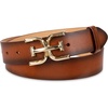 image:imageSam Edelman Womens Casual DoubleE Logo Plaque Buckle Leather Belt for Jeans and TrousersTan