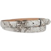 image:imageSam Edelman womens Doublee Plaque Logo Buckle Skinny Fashion Trouser BeltGreyWhite Snake
