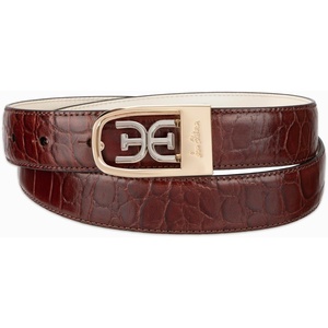 image:imageSam Edelman Womens Skinny 1 Logo Clamp Leather Dress Belt for Jeans Dresses and TrousersCognac
