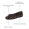 image:imageSam Edelman Womens Alie Ballet FlatsCaf Noir Stud