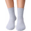 image:imageSam Edelman Womens Anklet Socks  3 PK Mesh Cotton Slouchy SocksIvoryWhiteGrey