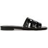 image:imageSam Edelman Womens Bay Flat SandalBlack Mini Croco