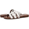 image:imageSam Edelman Womens Bay Flat SandalBright White Leather