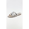 image:imageSam Edelman Womens Bay Flat SandalSilver Platinum