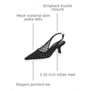 image:imageSam Edelman Womens Bianka Slingback PumpsBlack Polka Dot Mesh