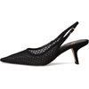 image:imageSam Edelman Womens Bianka Slingback PumpsBlack Suede Net Mesh