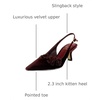 image:imageSam Edelman Womens Bianka Slingback PumpsDeep Cabernet Velvet