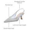image:imageSam Edelman Womens Bianka Slingback PumpsSoft Silver Mesh