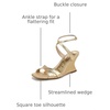 image:imageSam Edelman Womens Davi WedgesAmber Gold