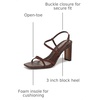 image:imageSam Edelman Womens Elissa Heeled SandalsAnde Brown
