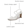 image:imageSam Edelman Womens Elissa Heeled SandalsBright White
