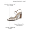image:imageSam Edelman Womens Elissa Heeled SandalsSoft Silver