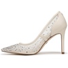 image:imageSam Edelman Womens Hazel Mesh PumpsModern Ivory Glitz
